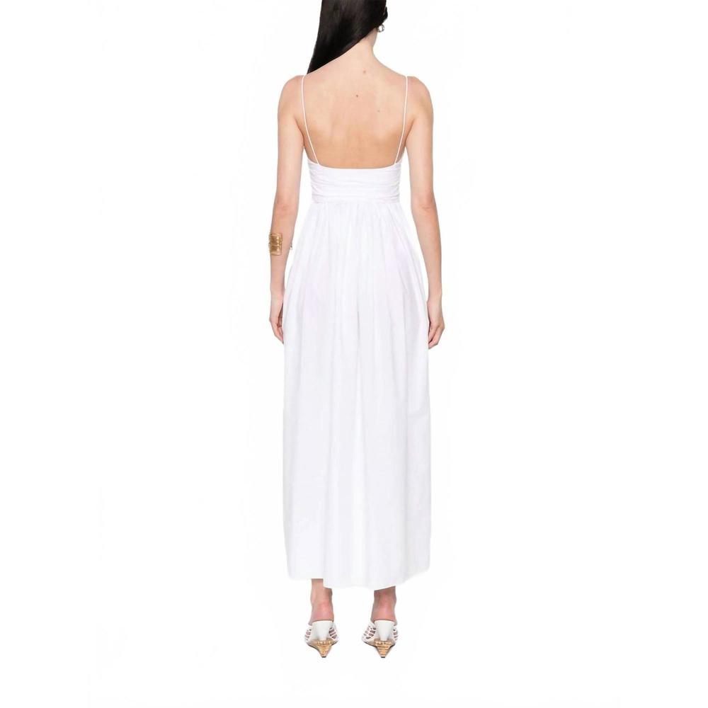 NEW MATTEAU gathered bodice midi dress in white - Picture 3 of 5